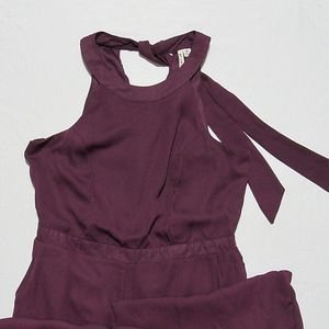 Eggplant Purple Sleeveless Jumpsuit M